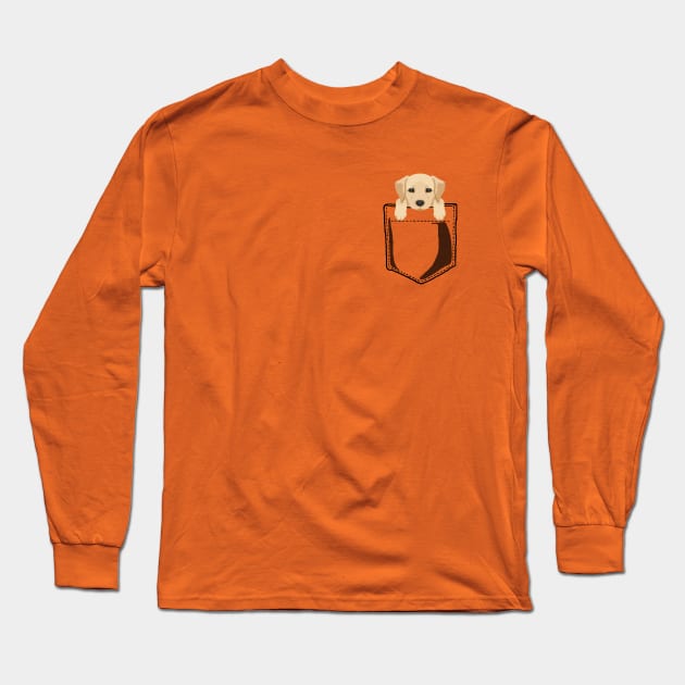 Pocket Labrador Long Sleeve T-Shirt by JKA